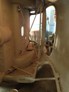 Dramatic photo of the B20S body sideways taken from inside
